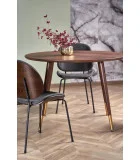 ROUND TABLE DOMENICO, TOP - WALNUT, LEGS - WALNUT / GOLD order